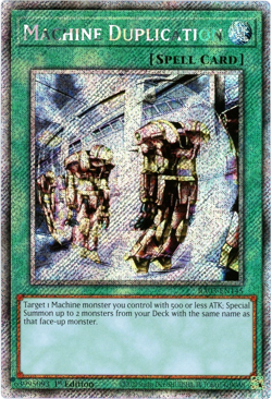 YuGiOh! Machine Duplication - RA03-EN145 - Platinum Secret Rare 1st Edition NM/M - Image 1