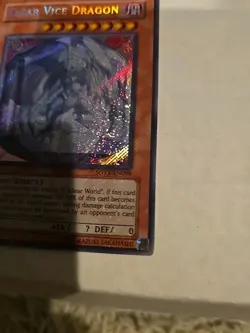 Yugioh Clear Vice Dragon SOVR-EN098 Secret Rare NM/LP - Image 3
