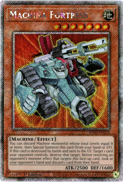 YuGiOh! Machina Fortress - RA03-EN233 - Platinum Secret Rare 1st Edition - NM/M - Image 1