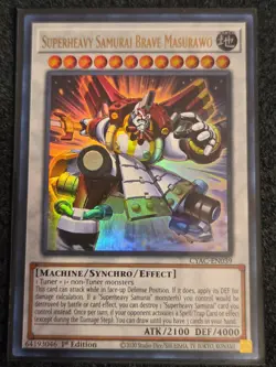 Yugioh! Superheavy Samurai Brave Masurawo - CYAC-EN039 - Ultra Rare - 1st Editio - Image 1