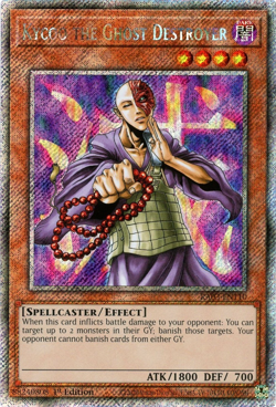YuGiOh! Kycoo the Ghost Destroyer - RA03-EN110 Platinum Secret Rare 1st Edition - Image 1