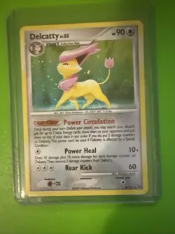 Pokemon TCG Delcatty LV. 53 4/127 Platinum 2009 Reverse Holo Rare LP Card - Image 1