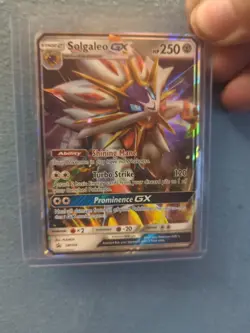 Pokemon TCG Solgaleo GX Holo Promo Card Sun & Moon SM104 - Image 1