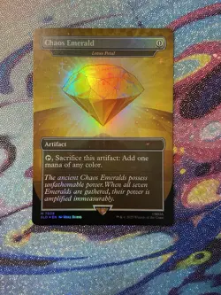 Yellow Chaos Emerald Magic The Gathering Sonic Secret Lair Card English - Image 3