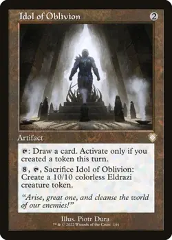 Idol of Oblivion - Retro Frame The Brother's War Commander LP MTG - Image 1