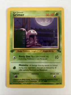 Grimer 48/62 Fossil 1st Edition Common Vintage Pokemon Card WOTC TCG - Image 1