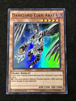 Darklord Edeh Arae DESO-EN040 1st Edition Yugioh Card Nm - Image 1