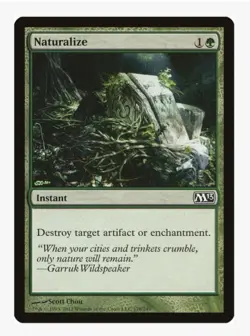 Naturalize #178 M13 Magic Card in Protective Sleeve - Image 1