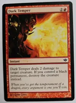MTG Magic The Gathering Card Dark Temper Instant Red Conflux - Image 1