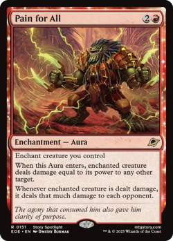 MTG Magic 1x Pain for All FOIL (M/NM) Edge of Eternities - Image 1