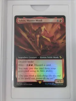Magic MTG Final Fantasy - Sabin, Master Monk - FIC R 0154 EXTENDED ART Foil - Image 1