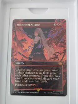 MTG - Nibelheim Aflame - Borderless Mythic #339 - Final Fantasy NM - Image 1