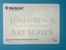 Mtg Lord Of The Rings Fog on the Barrow-Downs Art Card Art Series - Image 2
