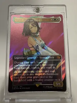 Yuna, Hope Of Spira (Borderless) Surge Foil Mtg Final Fantasy M #0549 - Image 1
