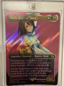 Yuna, Hope Of Spira (Borderless) Surge Foil Mtg Final Fantasy M #0549 - Image 2