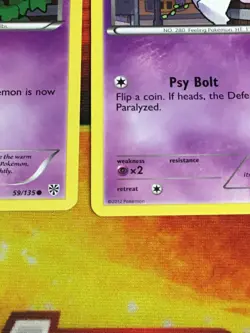 D1050 POKEMON TCG PLASMA STORM 2012 RALTS 2X 59 KIRLIA 60 HP - Image 5