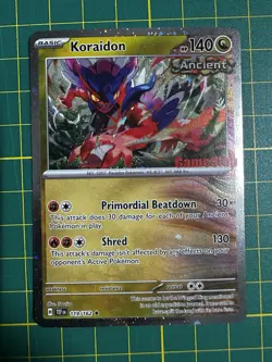 Koraidon 119/162 Gamestop Stamped Promo Cosmos Holo Pokemon TCG NM/MINT - Image 1