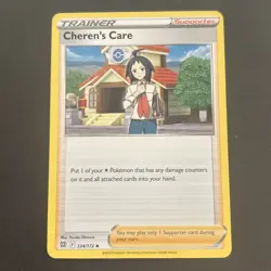 Cheren's Care 134/172 Uncommon Regular SWSH: Brilliant Stars Pokemon TCG 2022 - Image 1