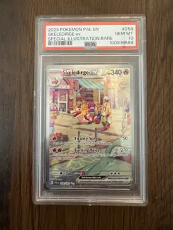 2023 Pokemon Paldea Evolved SKELEDIRGE ex SIR 258/193 PSA 10 - Image 1