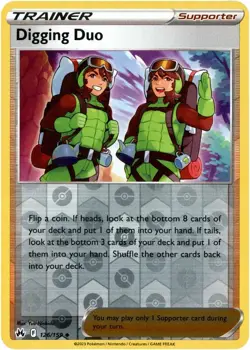 💢Pokemon - Digging Duo - Reverse Holo - 126/159 - Crown Zenith - (NM)💢 - Image 1