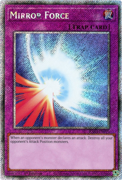 YuGiOh! Mirror Force - RA03-EN093 - Platinum Secret Rare 1st Edition NM/M - Image 1