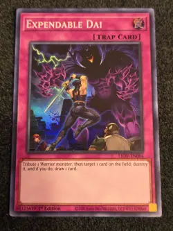 Yugioh! Expendable Dai LIOV-EN084 Super Rare 1st Edition NM - Image 1