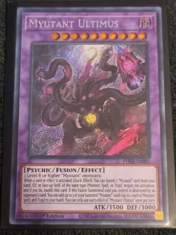 Yugioh Myutant Ultimus PHRA-EN091 Secret Rare 1st Ed NM - Image 1