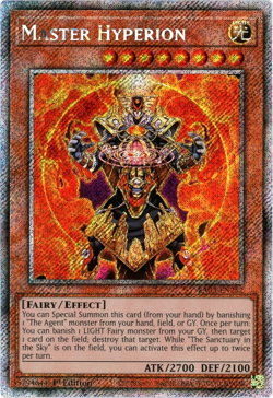 YuGiOh! Master Hyperion RA03-EN252 - Platinum Secret Rare 1st Edition NM/M - Image 1