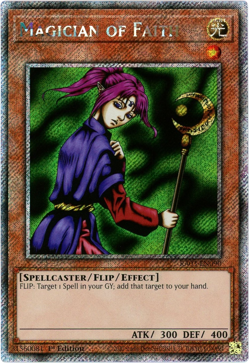 YuGiOh! Magician of Faith - RA03-EN090 - Platinum Secret Rare 1st Edition NM/M - Image 1