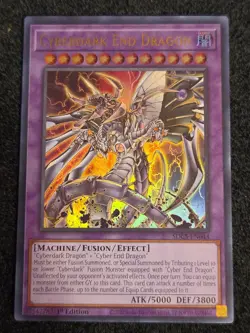 Yugioh Cyberdark End Dragon SDCS-EN044 Ultra Rare 1st Ed NM - Image 1