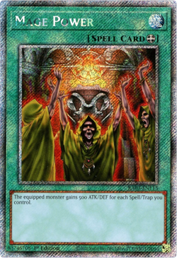 YuGiOh! Mage Power RA03-EN113 - Platinum Secret Rare 1st Edition NM/M - Image 1