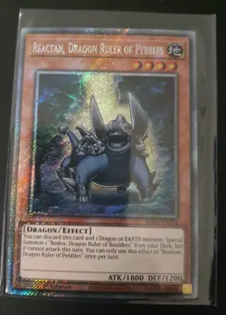 Reactan, Dragon Ruler of Pebbles (Platinum Secret Rare) RA03-EN254 YUGIOH NM - Image 1