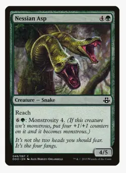 Nessian Asp #48 DDO Magic Card in a Protective Sleeve - Image 1