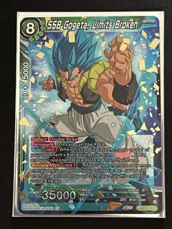 Dragon Ball Super Card Game SSB Gogeta Limits Broken SR Foil Card BT19-084 - Image 1
