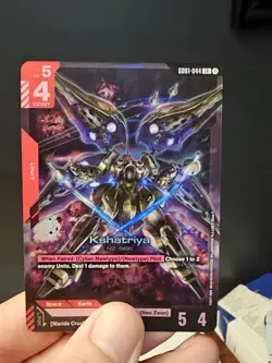 Kshatriya GD01 Newtype Rising GD01-044 LR Gundam Card Game TCG - Image 1