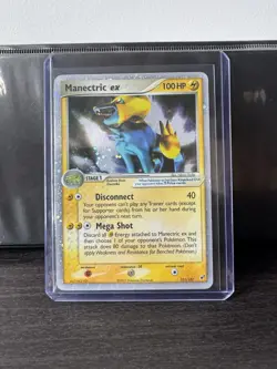 Pokemon TCG Manectric EX Deoxys Holo Rare Card 101/107 - Image 1