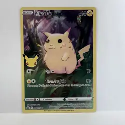 Pikachu 5/25, NM Full Art Holo, Pokemon Celebrations 25th Anniversary TCG Card - Image 2