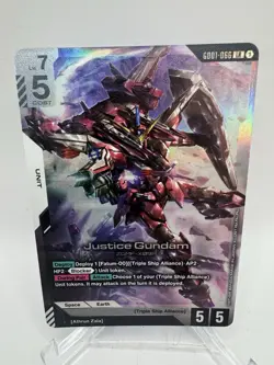 GUNDAM TCG CARD GAME - GD01-066 LR JUSTICE GUNDAM - FOIL - Image 2