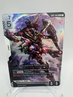 GUNDAM TCG CARD GAME - GD01-066 LR JUSTICE GUNDAM - FOIL - Image 3