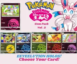 Pokemon Gem Pack Volume 2 Holos | PokeBall | Masterball | Choose Your Card! - NM - Image 1