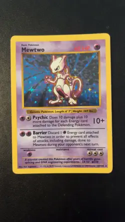 Shadowless Mewtwo Rare Vintage Pokemon Card Lot Kyogre Ex 6/34 Gengar Ex 114/119 - Image 4