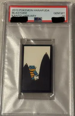 PSA 10 - Blastoise 2013 Hanafuda Kanto January - Pokemon Card Graded - Image 1