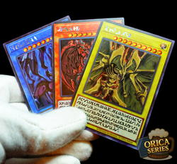 Yu-Gi-Oh Slifer Obelisk Ra God Card Set Secret Rare Alt Art Holo Anime Custom - Image 1
