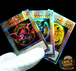 Yu-Gi-Oh Slifer Obelisk Ra God Card Set Secret Rare Alt Art Holo Anime Custom - Image 1