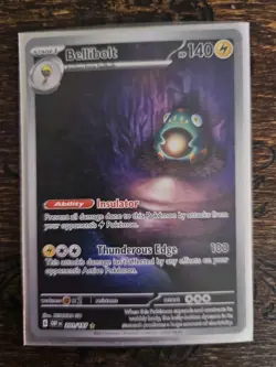 Pokemon Card TCG - Bellibolt 201/197 Illustration Rare Obsidian Flames Near Mint - Image 1