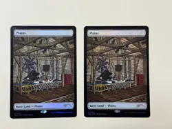 MTG Plains (Rainbow Foil) Secret Lair x KEXP 2076 NM x2 - Image 1