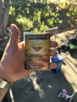 Chaos Emerald Yellow Foil - Lotus Petal - Sonic Secret Lair - Magic MTG IN HAND - Image 1