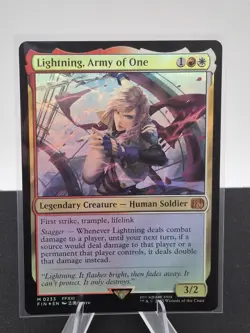 Lightning, Army of One Final Fantasy Foil MTG - Image 1