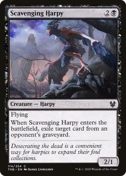 MTG Scavenging Harpy - Theros Beyond Death (THB) LP #114 - Image 1