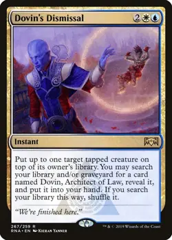 MTG Dovin's Dismissal ** Ravnica Allegiance ** English - Image 1